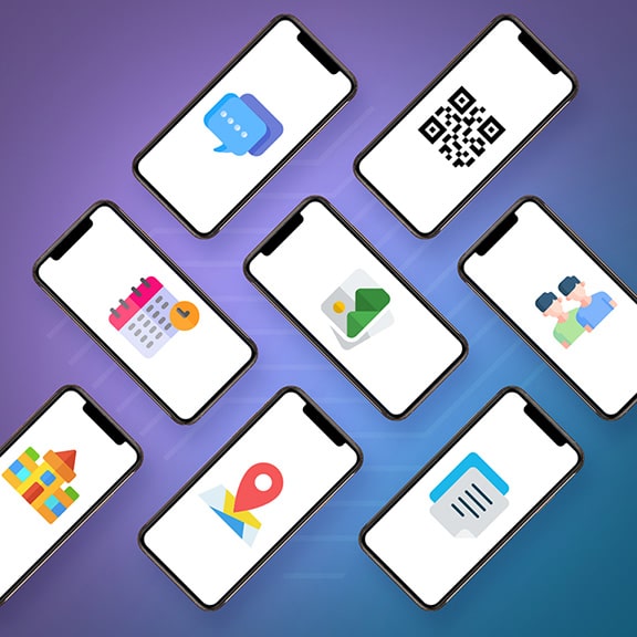 What user features can be built into a mobile app?